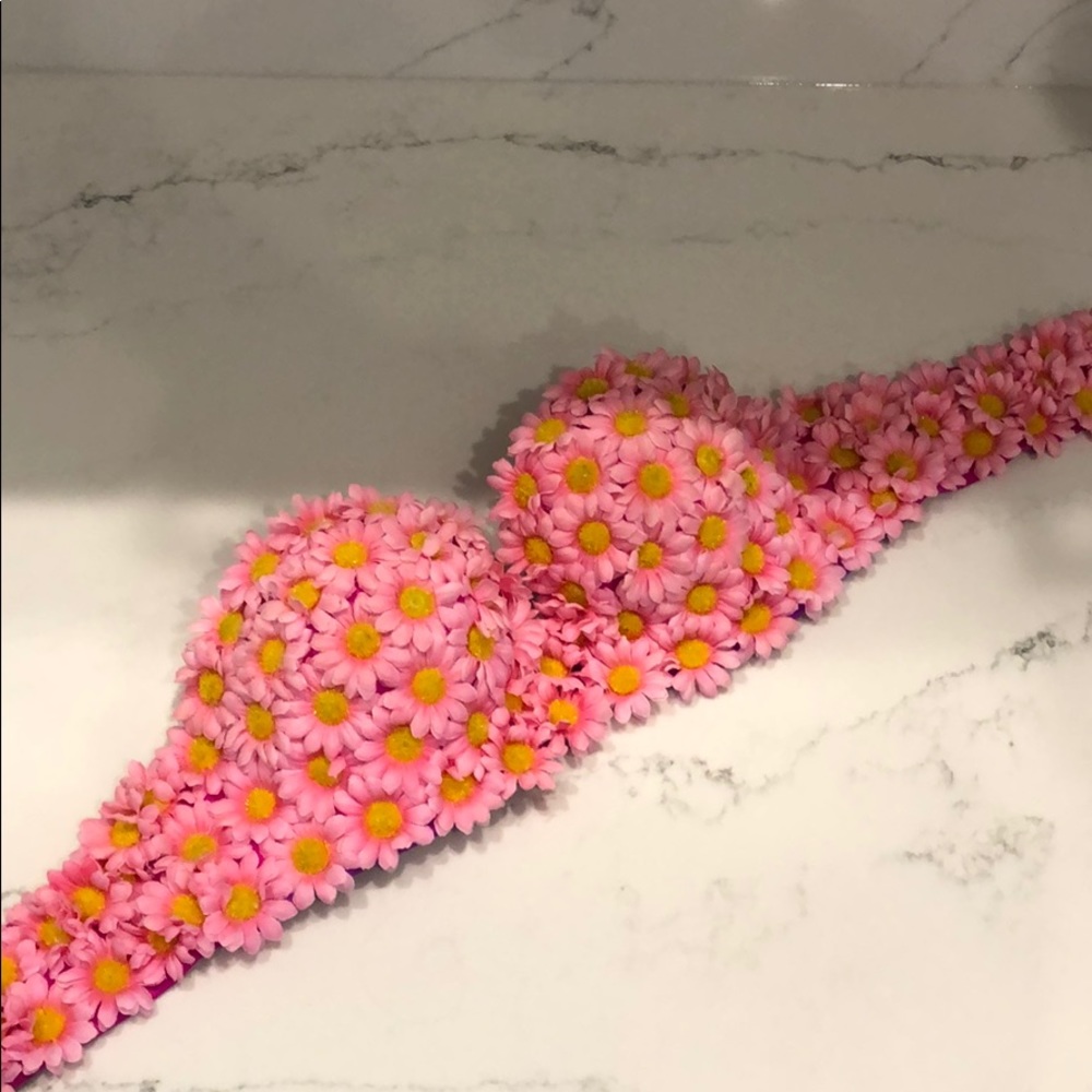 Handmade Pink/Yellow Victoria Secret Bra Top